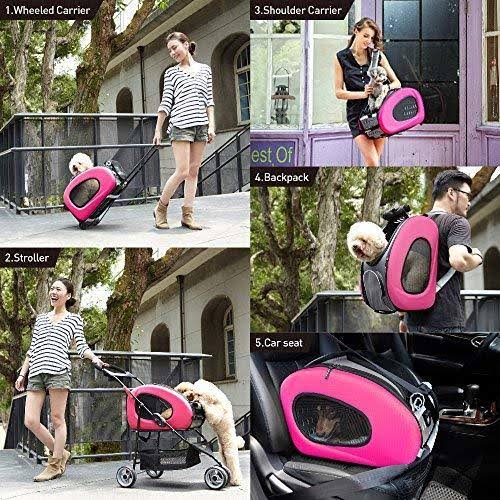 5-in-1 Pet Carrier with Backpack and Shoulder Strap A9957