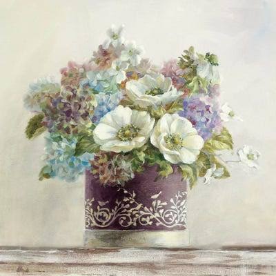 Framed Canvas Art Floral Botanical Anemones V4464
