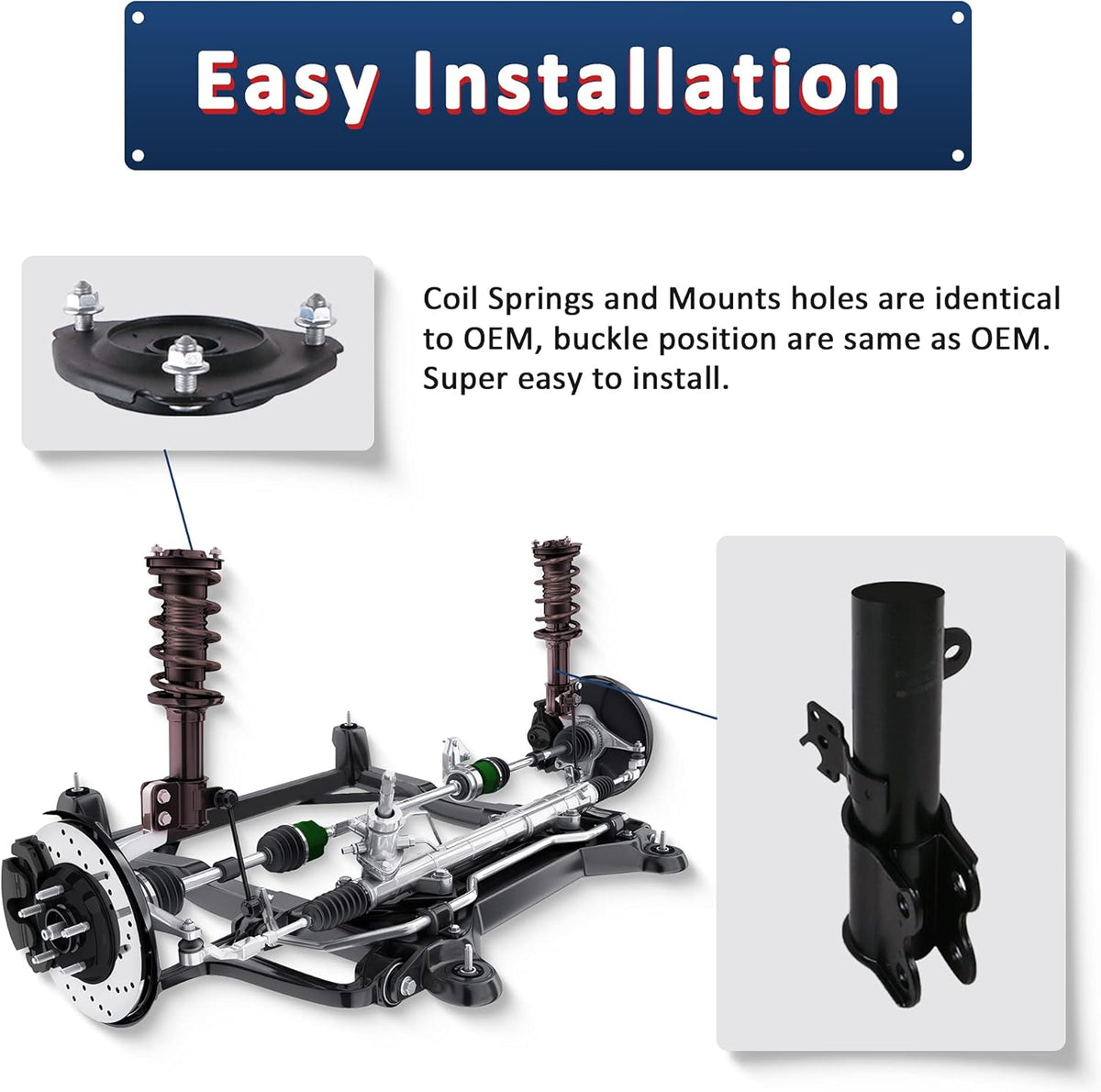 Front Complete Strut Assemblies (Set of 2) N8643