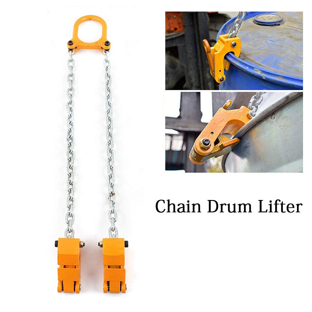 Chain Drum Lifter with G80 Lifting Chain, Alloy Steel Frame B53895