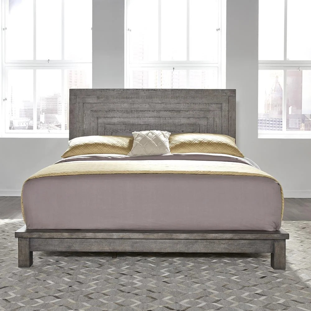 Dark Gray King Platform Bed D61667