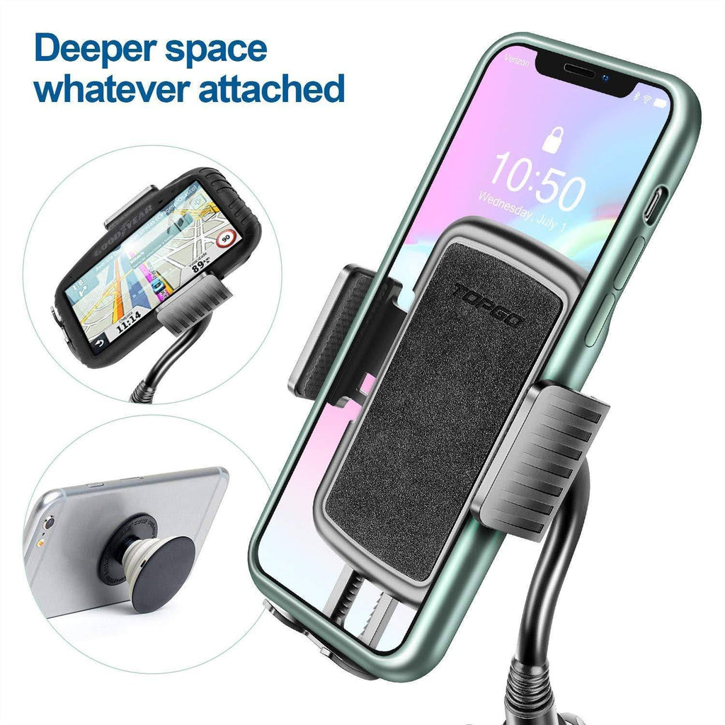 Adjustable Gooseneck Car Cup Holder Phone Mount W444