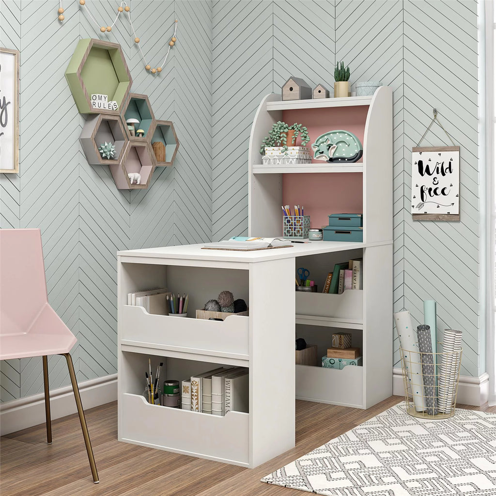White Kids Craft Desk I1721