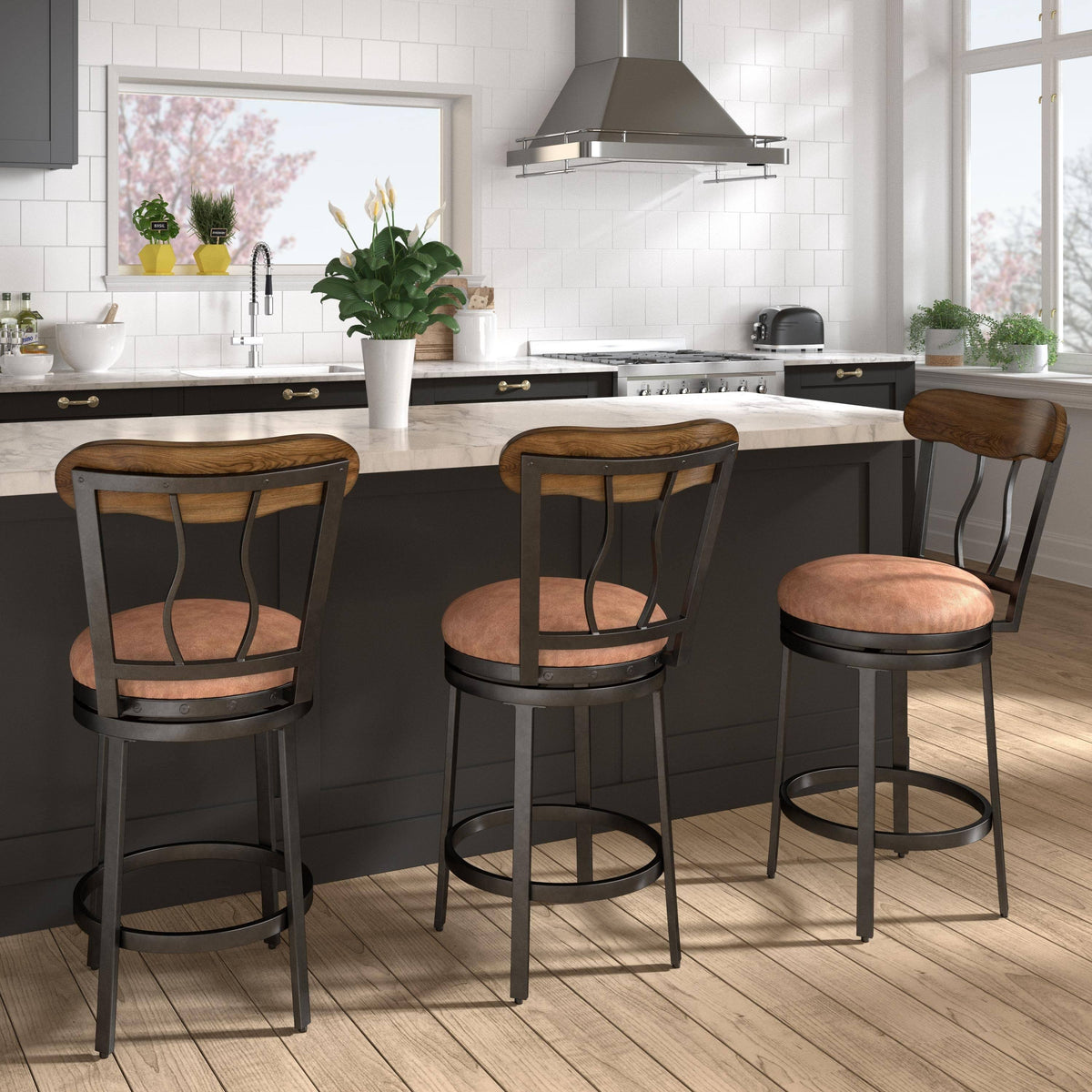Metal Swivel Counter Stool V17986