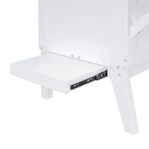 Queen Size Solid Wood Murphy Bed with USB Port and Removable Shelves G8004