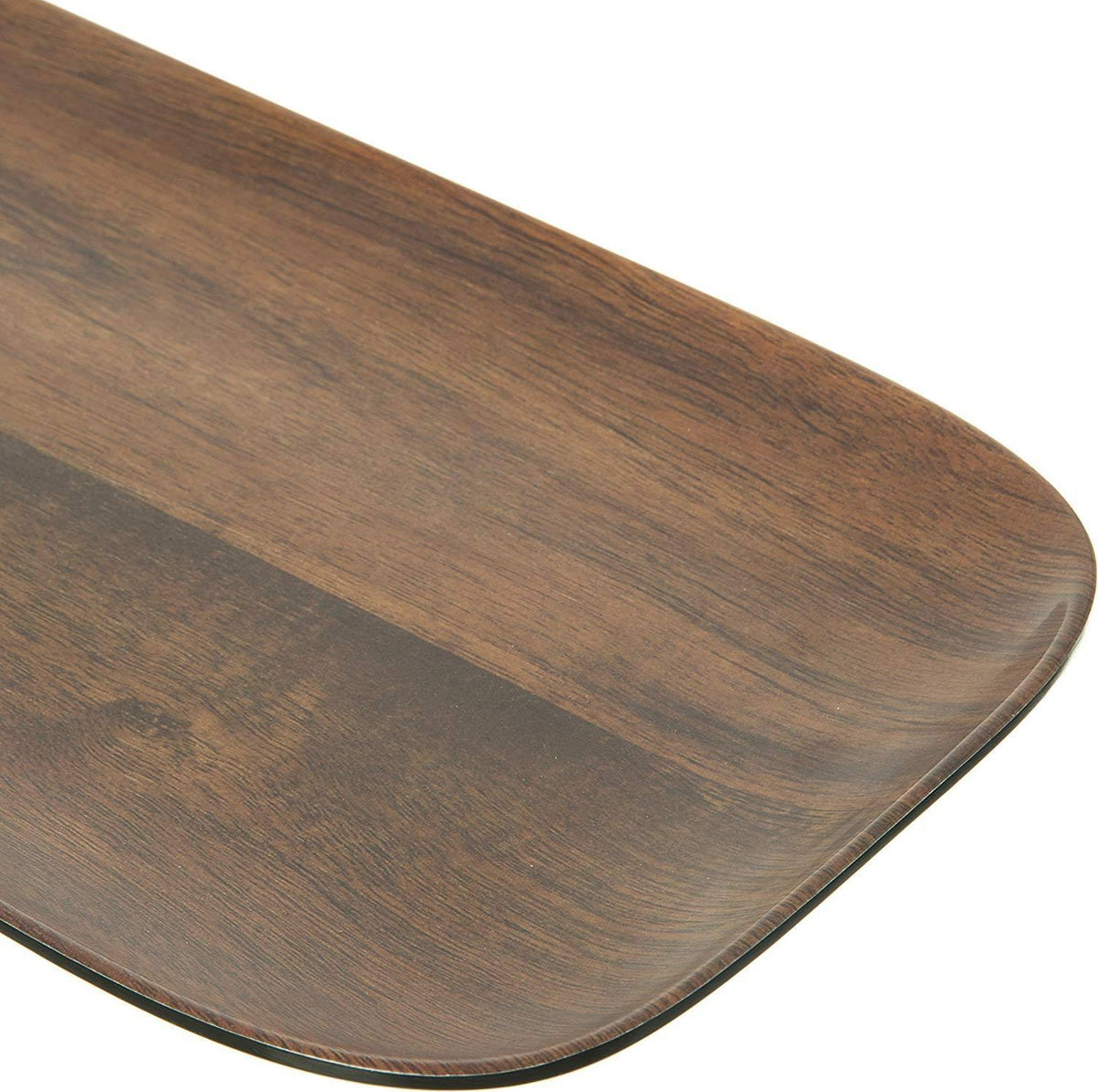 Melamine Acacia Wood Grain Rectangle Tray L5077