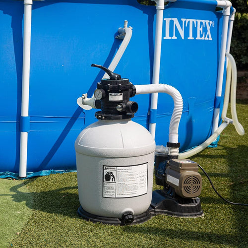16" Sand Filter 3/4 HP Pool Pump with Timer Above Ground Pool Set J5130