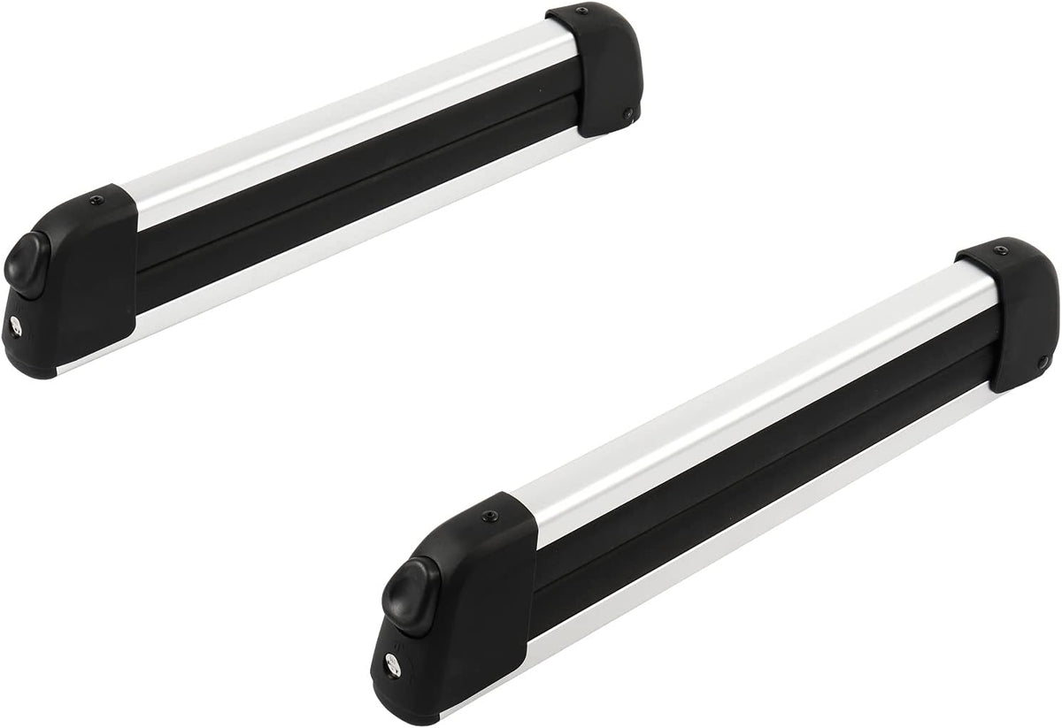 S Size Car Ski Snowboard Roof Racks 2 PCS Universal Aluminum Lockable V121