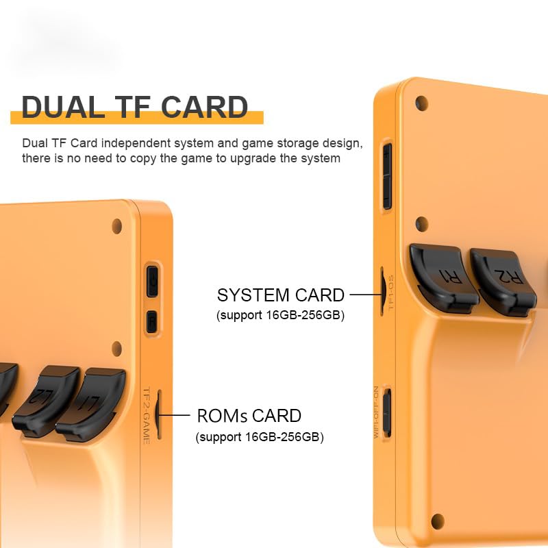 Yellow 3.5" IPS Screen Handheld Game Console E8519