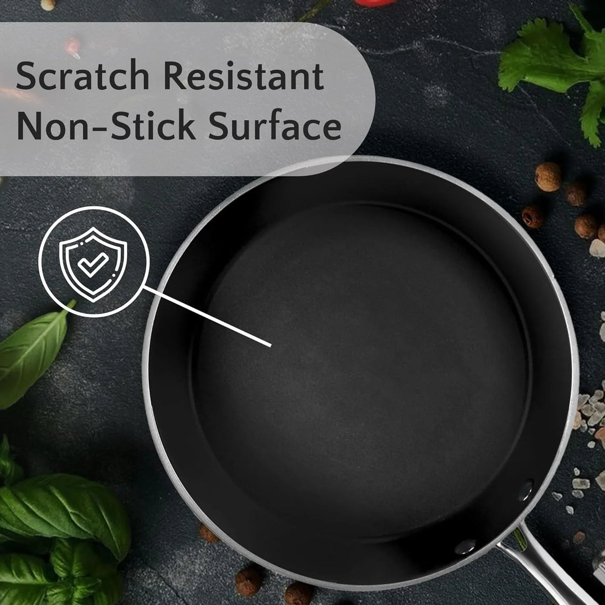 10 Piece Non-Stick Ceramic Cookware Set with Glass Lids I7121