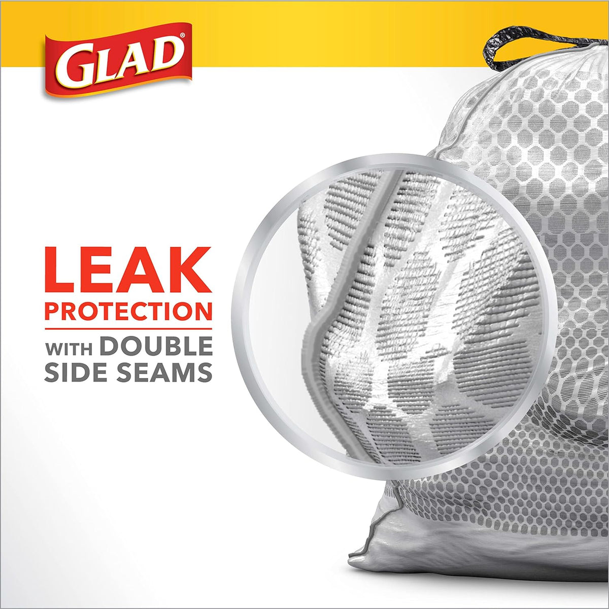 13 Gal Drawstring Kitchen Garbage Bags, 110 Ct P663