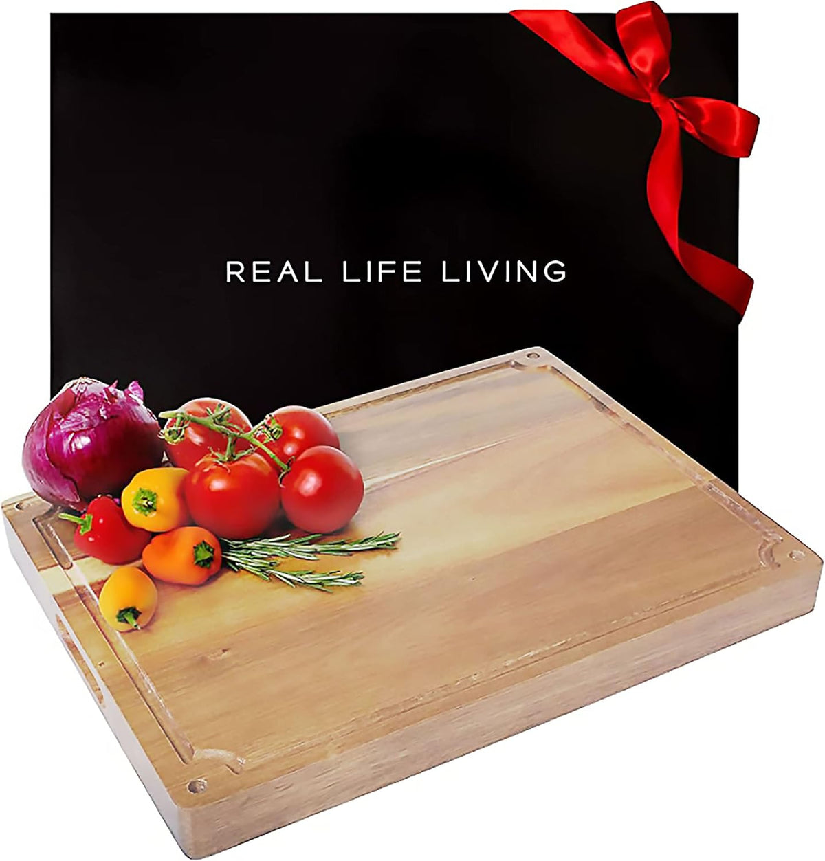 Reversible Acacia Wood Butcher Block Cutting Board E693030