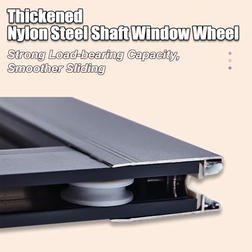 Small Horizontal Transom Sliding Door Windows, Double Slide Aluminum Alloy Frame Window, L 40cm~W 40cm D772
