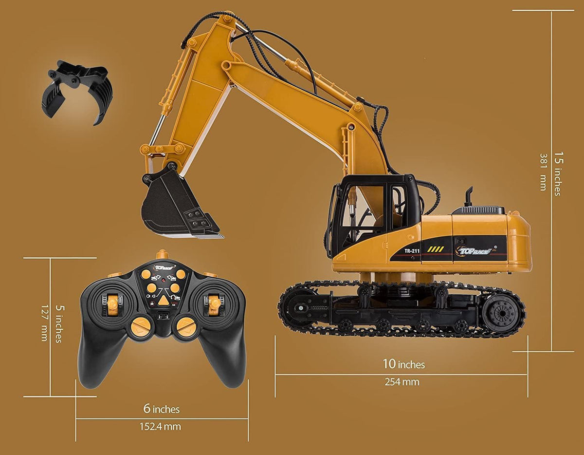 15 Channel Remote Control Excavator Construction Tractor J214672