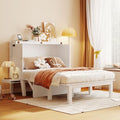 Queen Size Solid Wood Murphy Bed with USB Port and Removable Shelves G8004