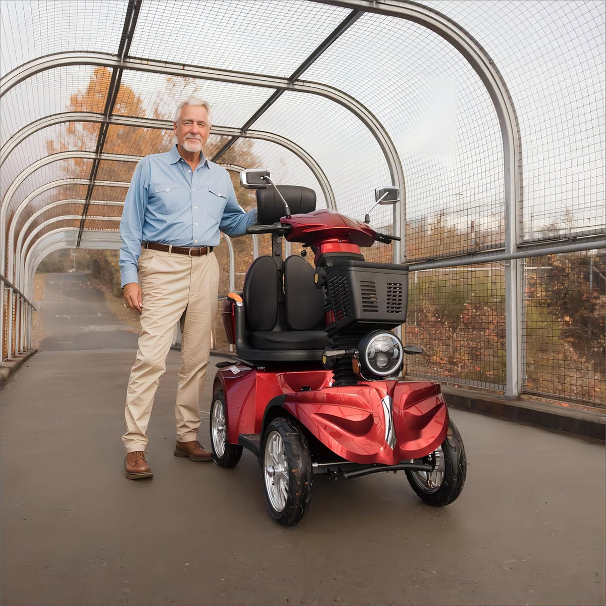500lbs Capacity Electric All Terrain Off Road Scooter H713606