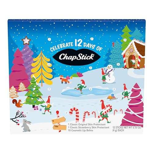 12-Pack Lip Balm Gift Set, 0.15 Oz Ea V455858