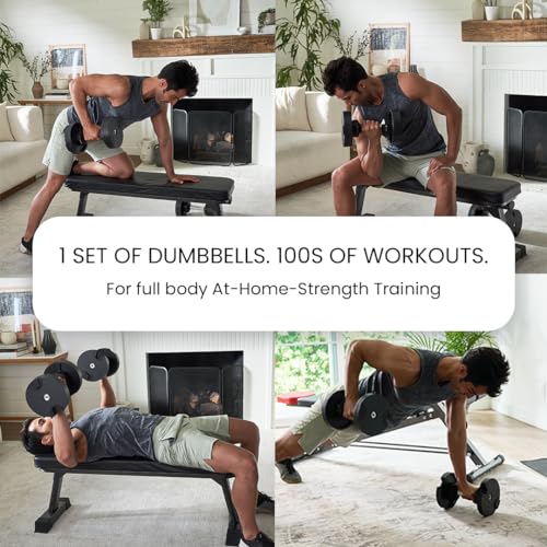 Adjustable Dumbbells Pair 5-80 lbs N413
