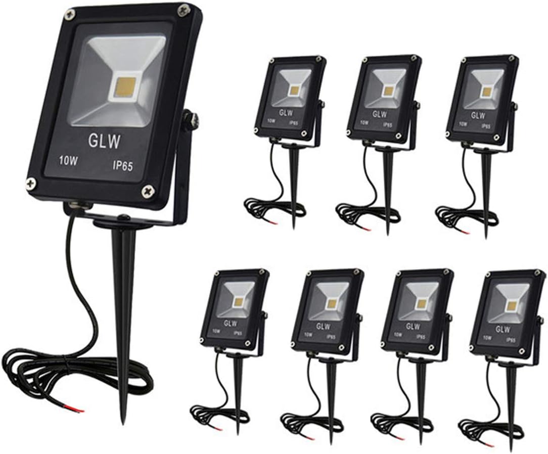 10W 12V IP65 Waterproof Landscape Spotlights 8 Pack Q366