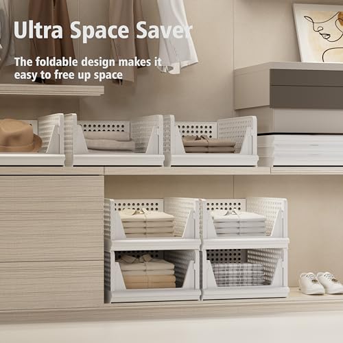 Stackable Plastic Storage Basket Bin H5224