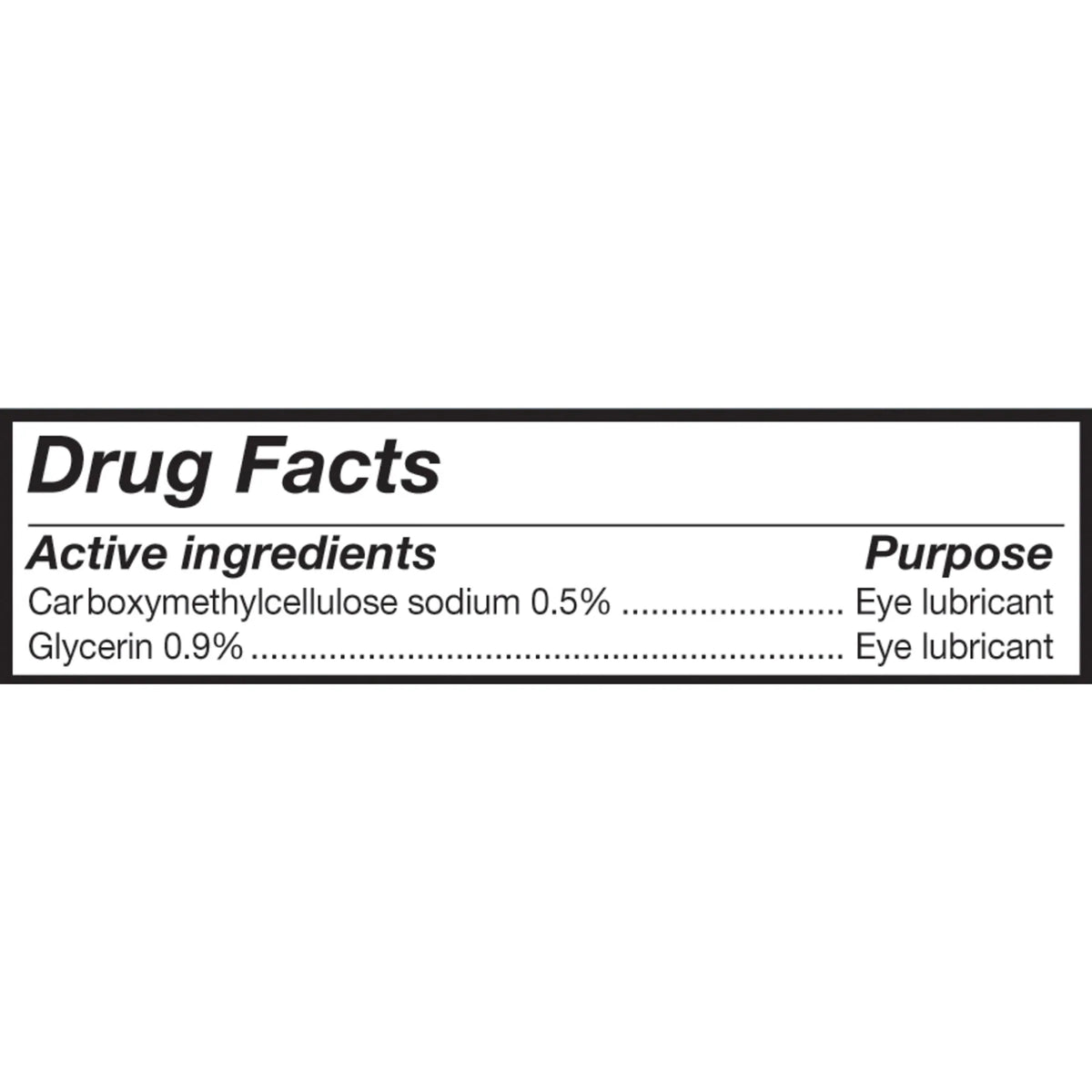 60 Count 0.4 ml Lubricant Eye Drops C790