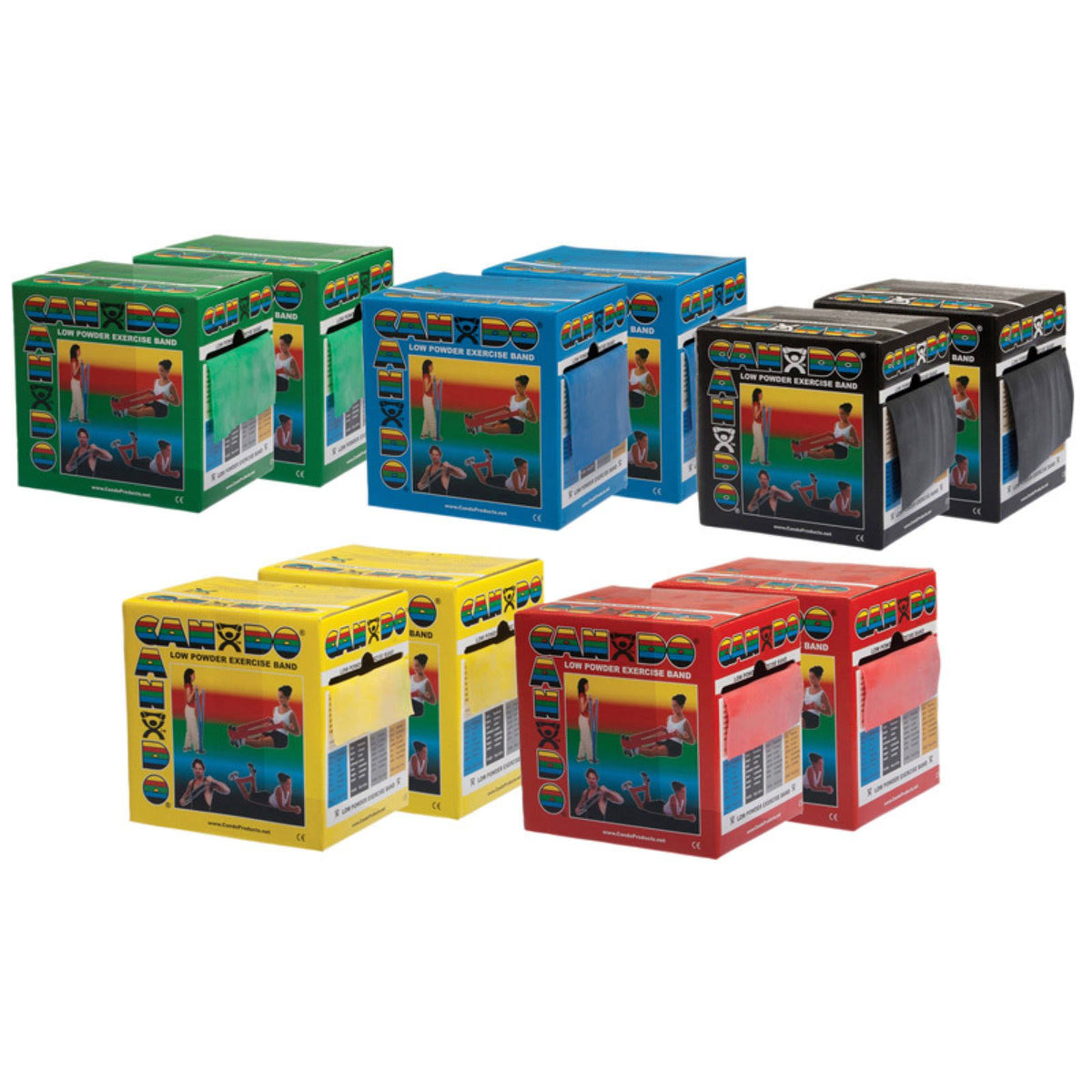 100 Yard 5 Color Exercise Band Set N121914