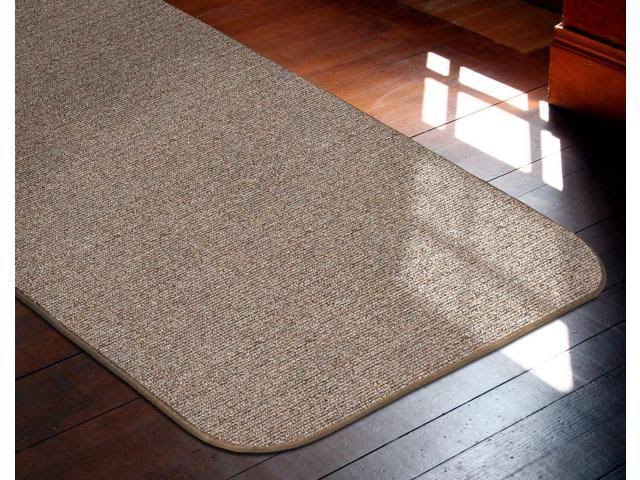 Pebble Beige 14 ft. x 27 in. Skid-Resistant Carpet Runner M779462