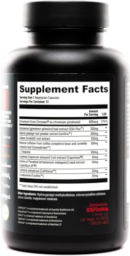 60 Natural Veggie Pills Metabolism Support T8271