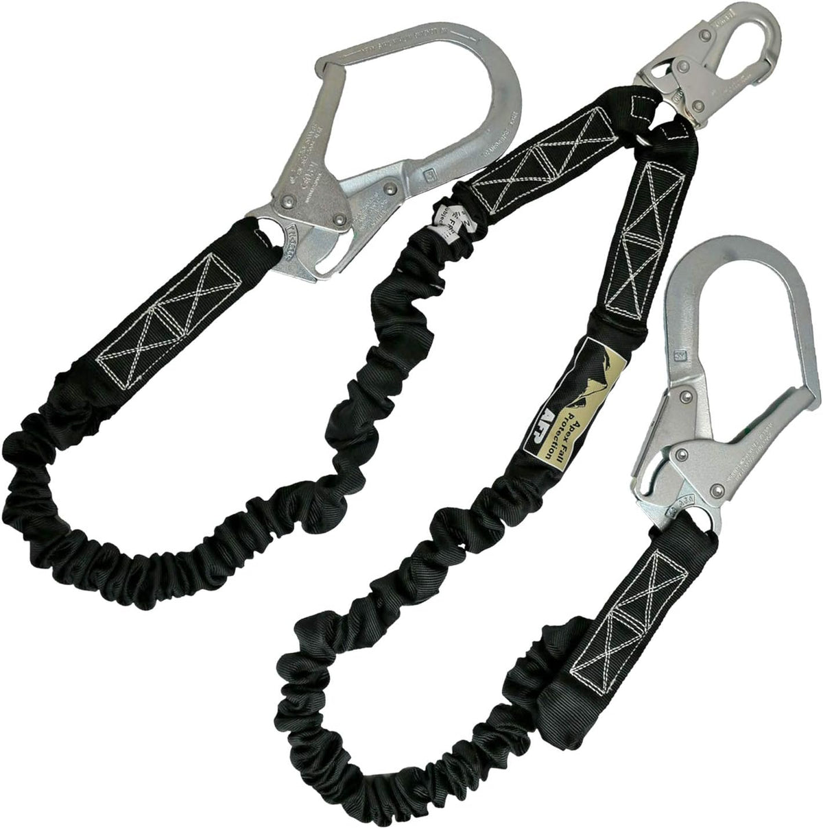 6FT Double Leg Internal Shock Absorbing Safety Lanyard with Snap Hook G46147