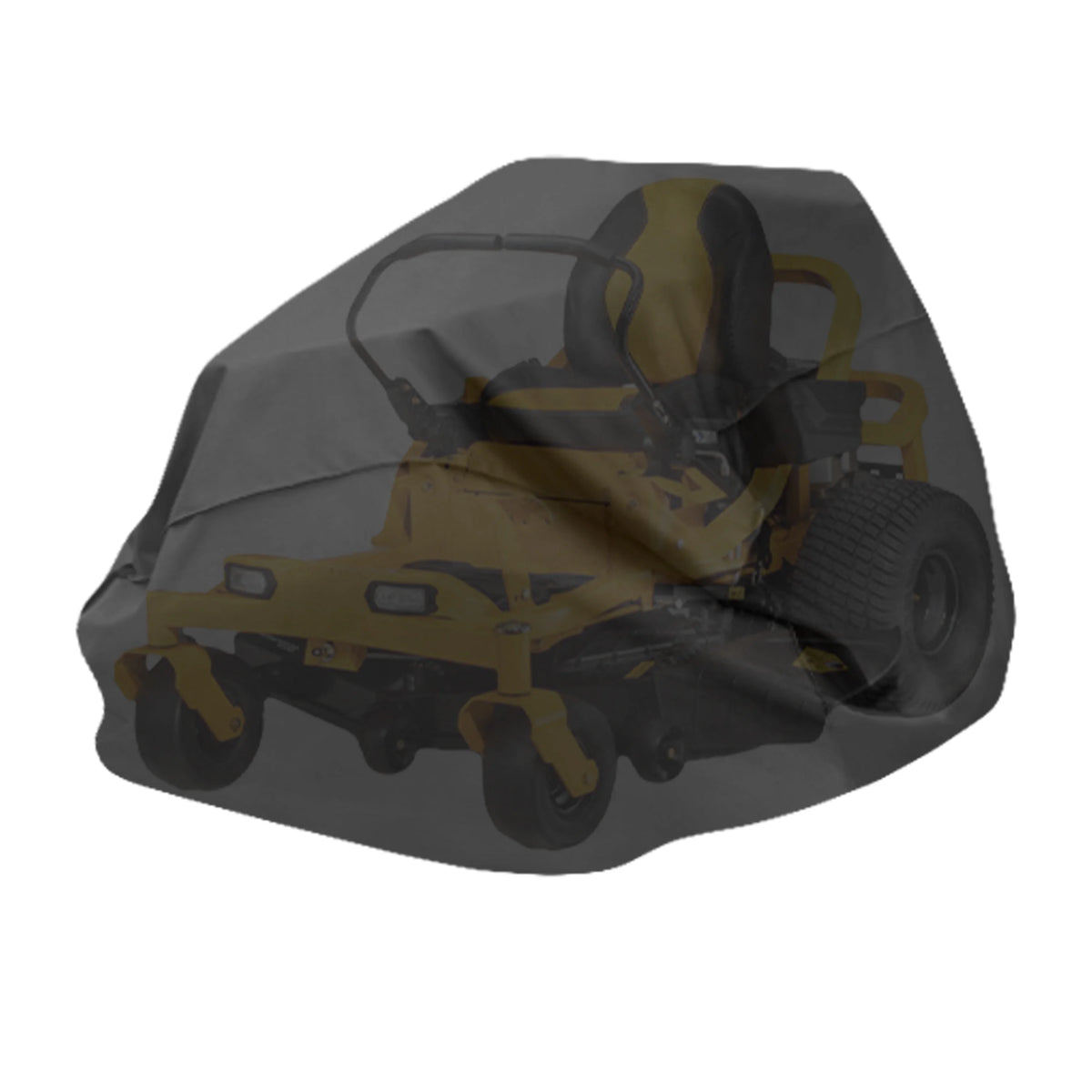 Black Zero-Turn Lawnmower Cover, 82"L x 50"W x 47"H J89669