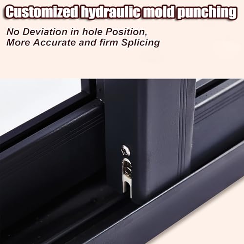 Small Horizontal Transom Sliding Door Windows, Double Slide Aluminum Alloy Frame Window, L 40cm~W 40cm D772