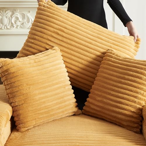 Oversized Corduroy Chaise Longue with Ottoman E838