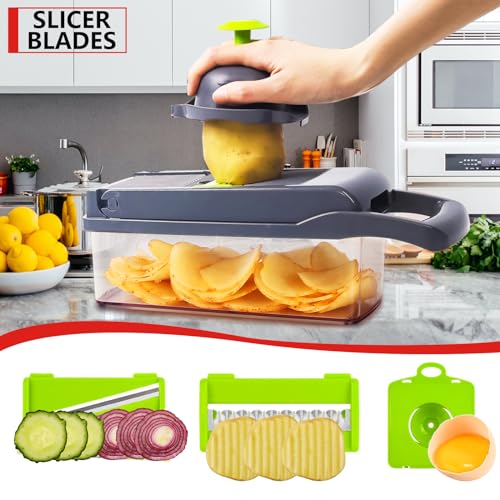 Compact Vegetable Chopper with Container A699