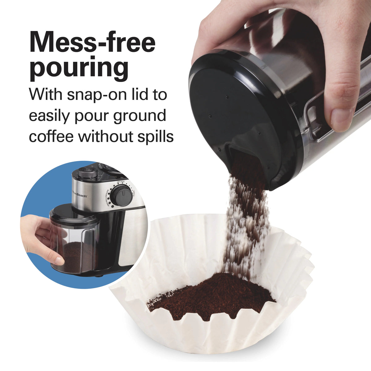 18 Grind Settings Stainless Steel Coffee Grinder U97419
