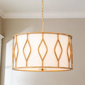 4-Light Dimmable Drum Industrial Chandelier G7349