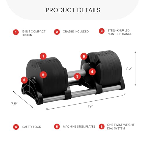 Adjustable Dumbbells Pair 5-80 lbs N413