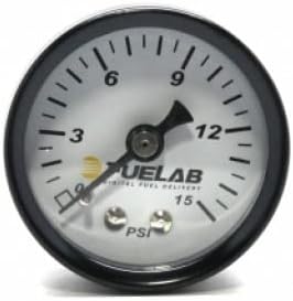 Fuel Pressure Gauge 0-15 PSI Pack of 2 U3489