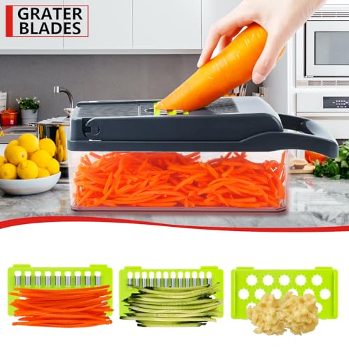 Compact Vegetable Chopper with Container A699