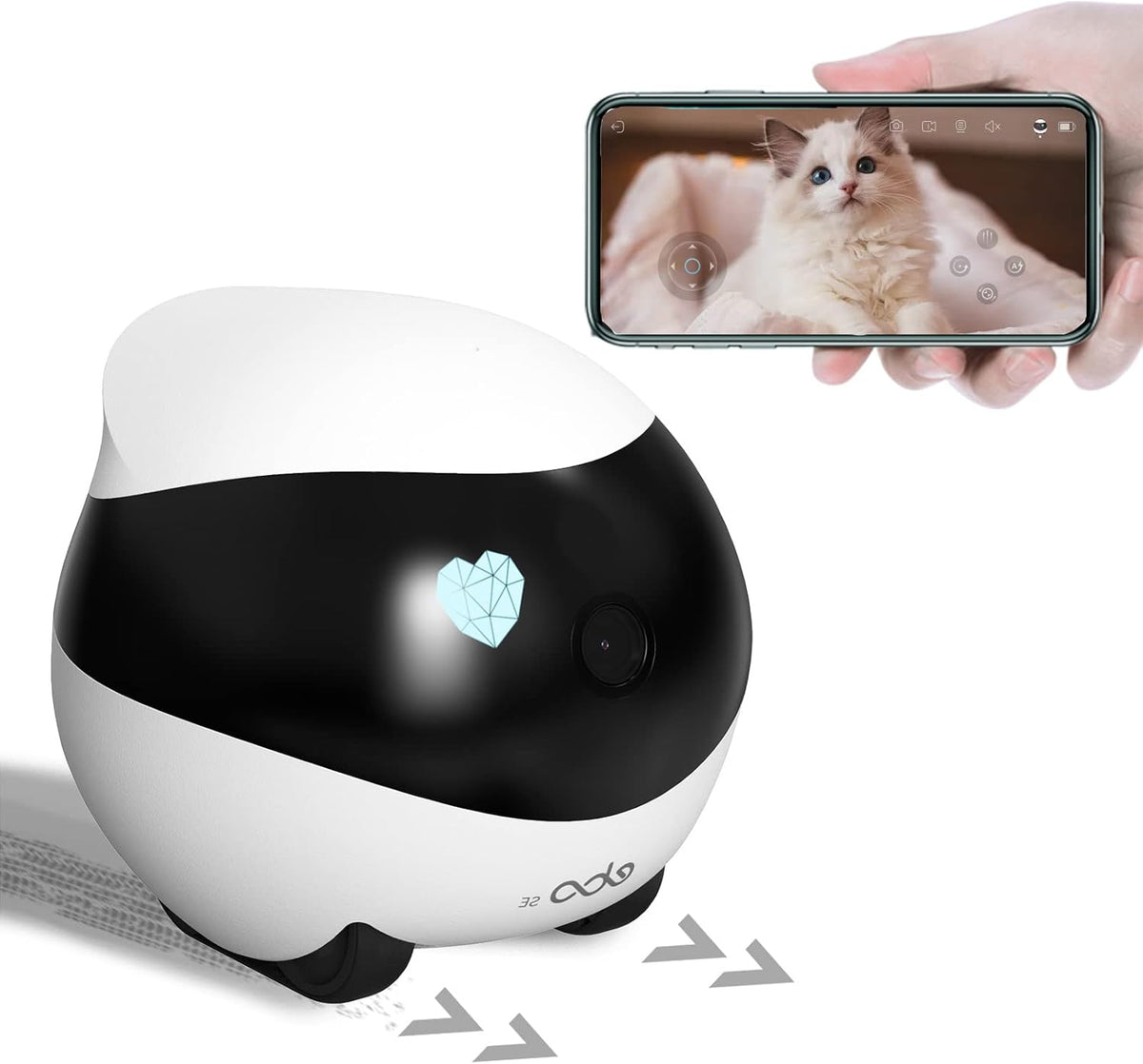 Remotely Moving Security Robot with Two Way Audio and WiFi Full HD Y769