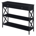 Black 1 Drawer Console Table S88843