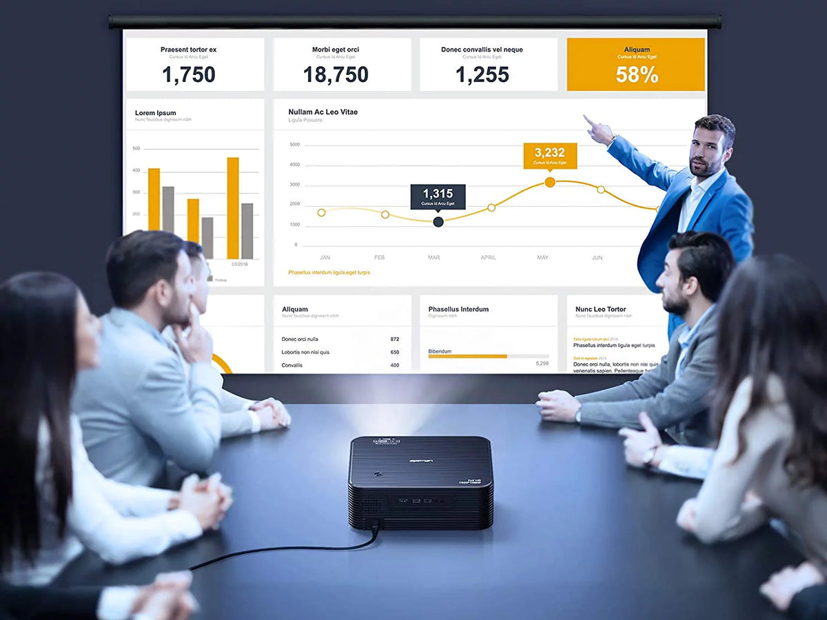 4K Projector Native 1080P Black C7925