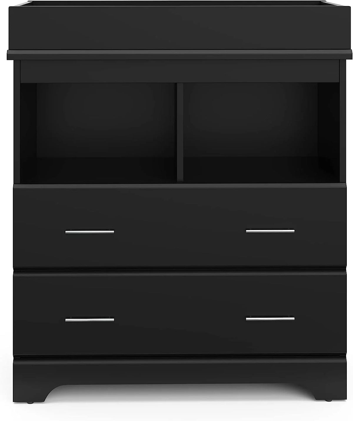Black 2 Drawer Changing Table Dresser M44600
