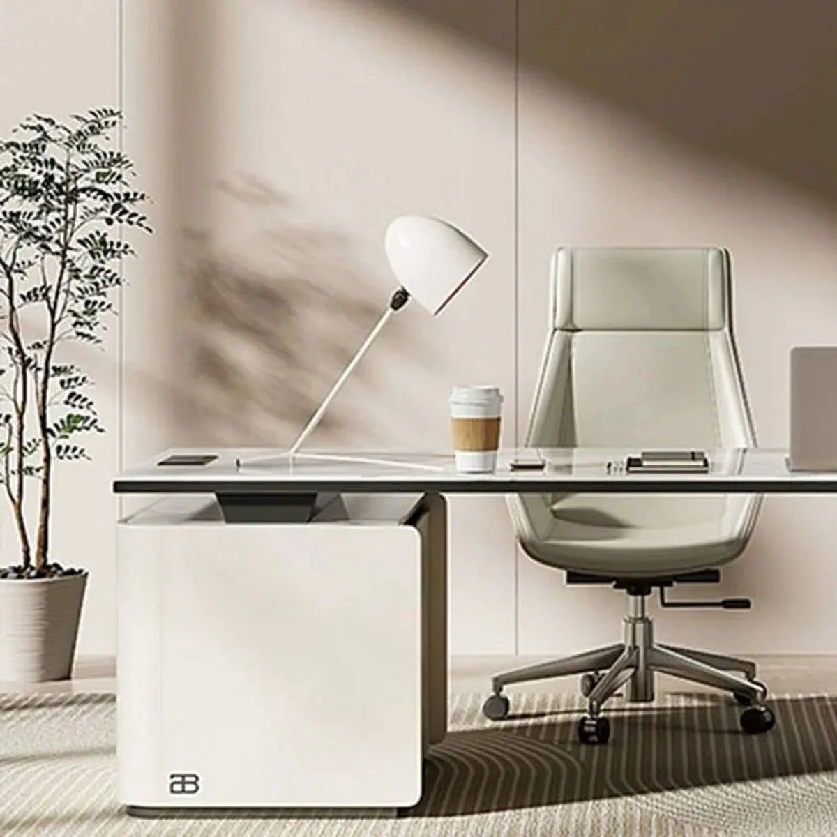 Modern Desk with Drawer F433