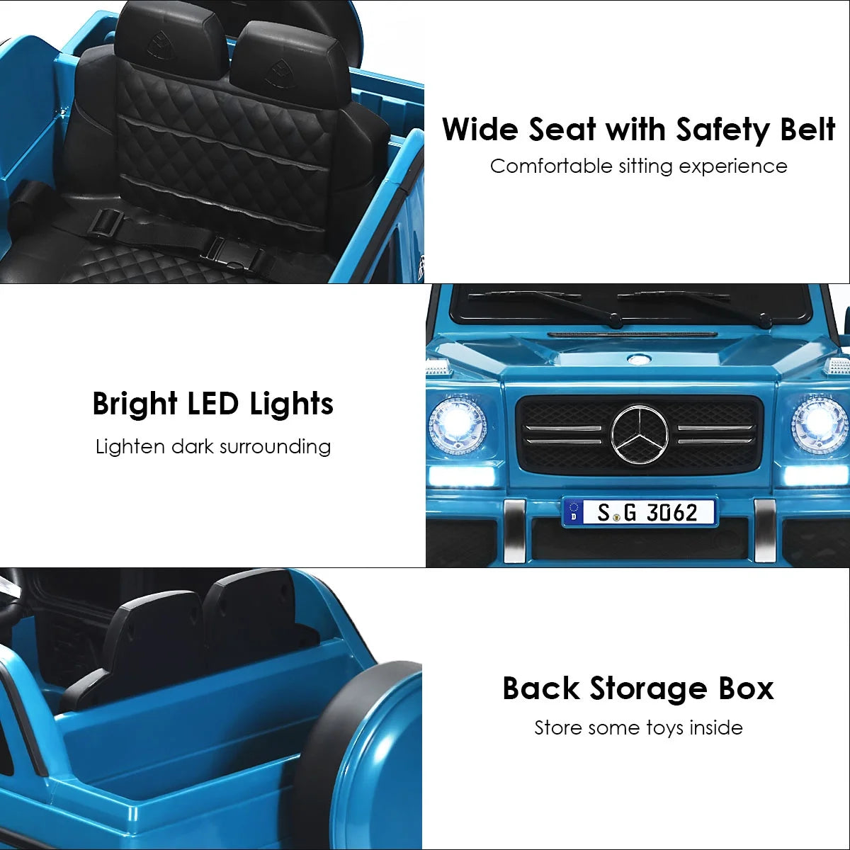 Blue 12V Electric Kids Ride On Car N442711