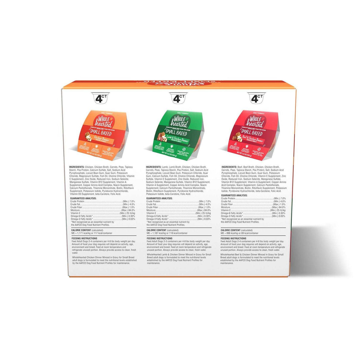 Grain Free Small Breed Minced in Gravy Adult Wet Dog Food Variety Pack H432