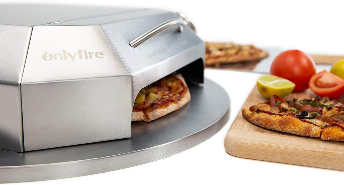 Universal Stainless Steel Pizza Oven Kit for 22” Charcoal Kettle Grill X858965