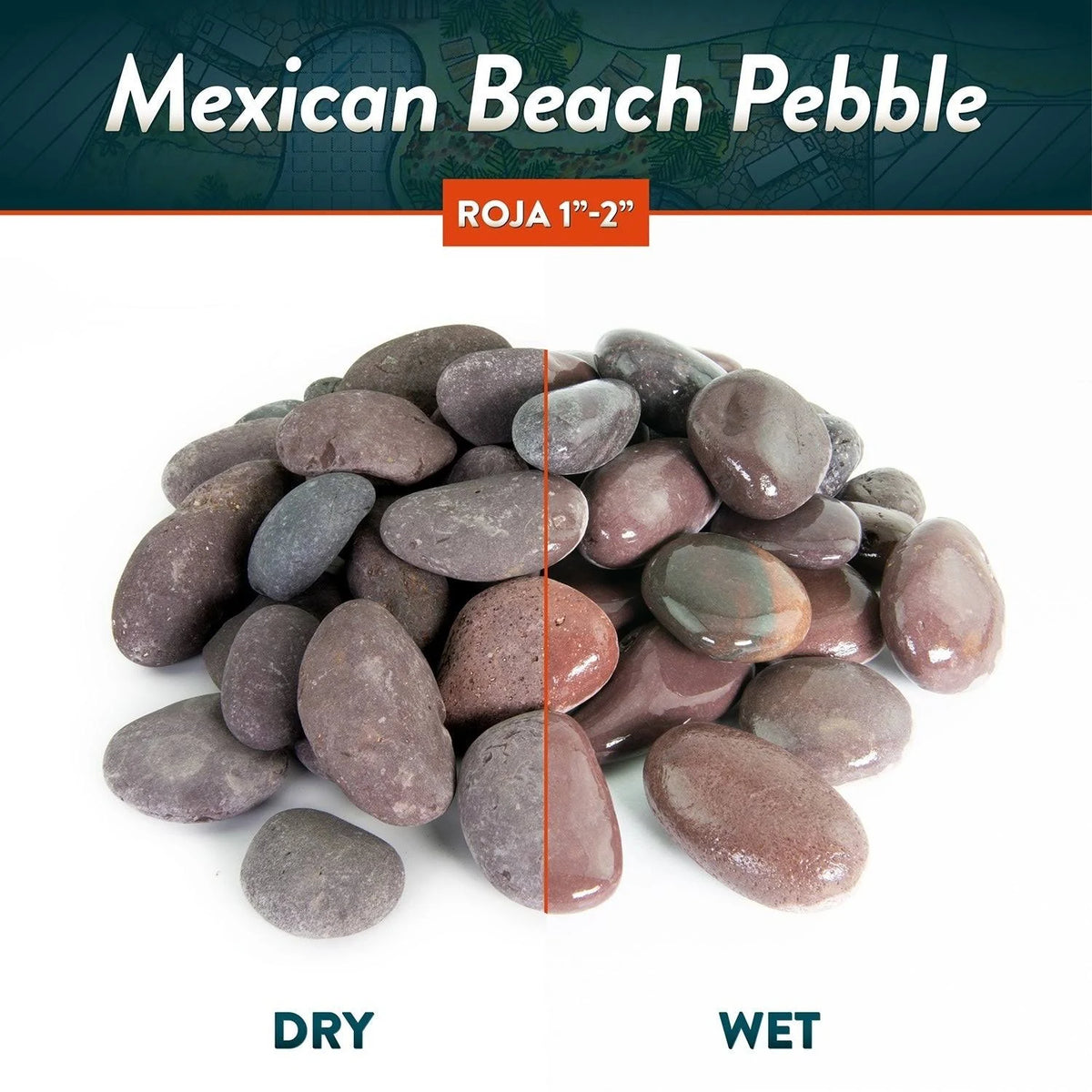 40 lbs Smooth Round Stones R9905