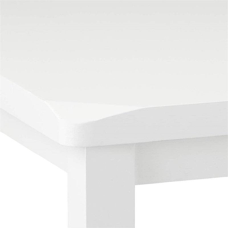 White Wooden Counter Height Table Set with 4 Chairs I4060