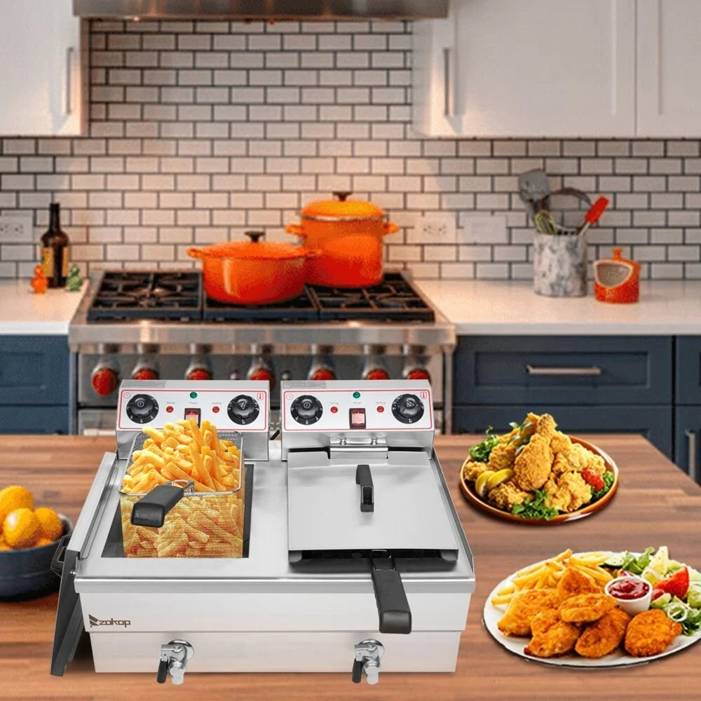 24.9QT Stainless Steel Deep Fryer X18713