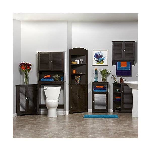 3-Shelf Corner Cabinet Espresso V233